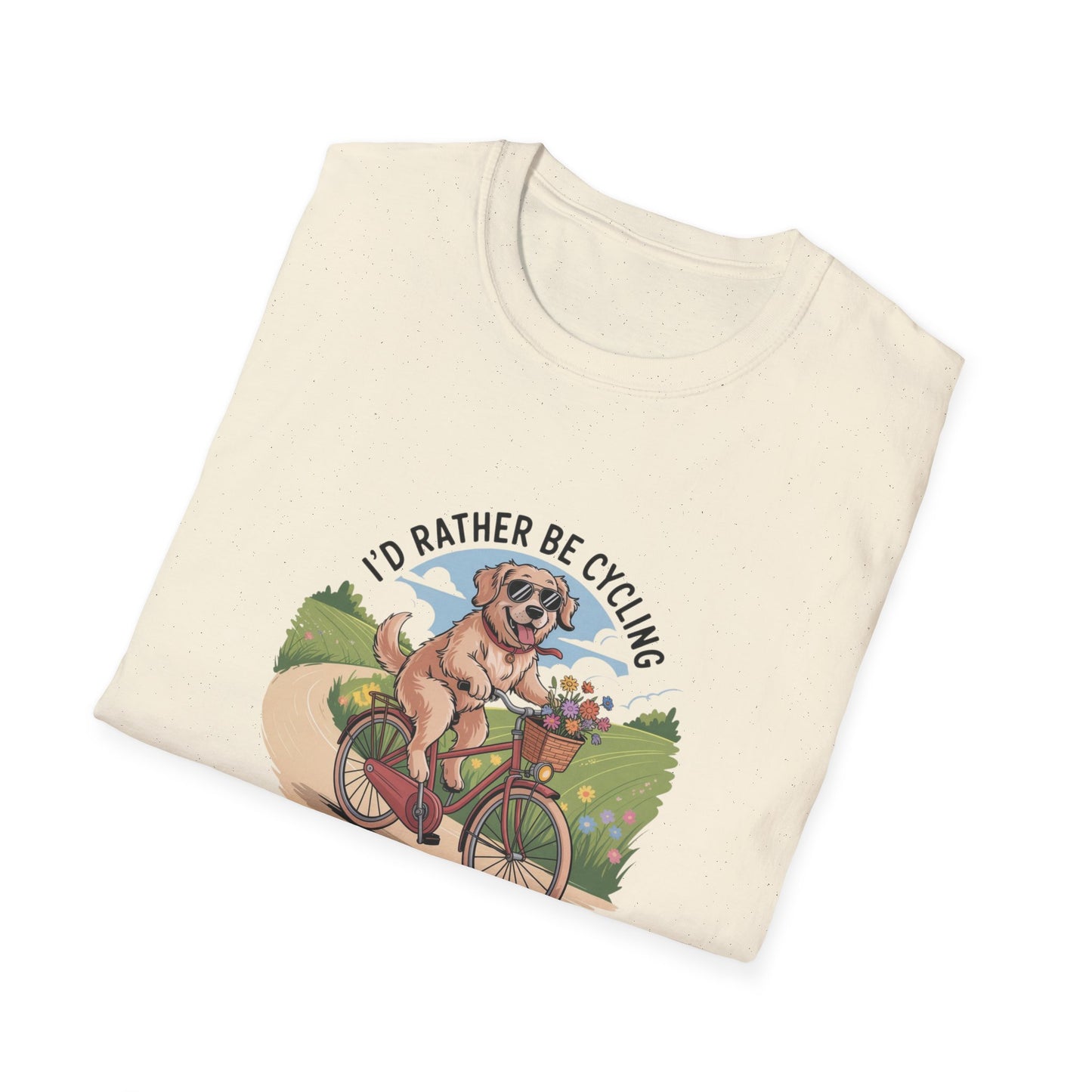 Rather Be Cycling Dog T-Shirt