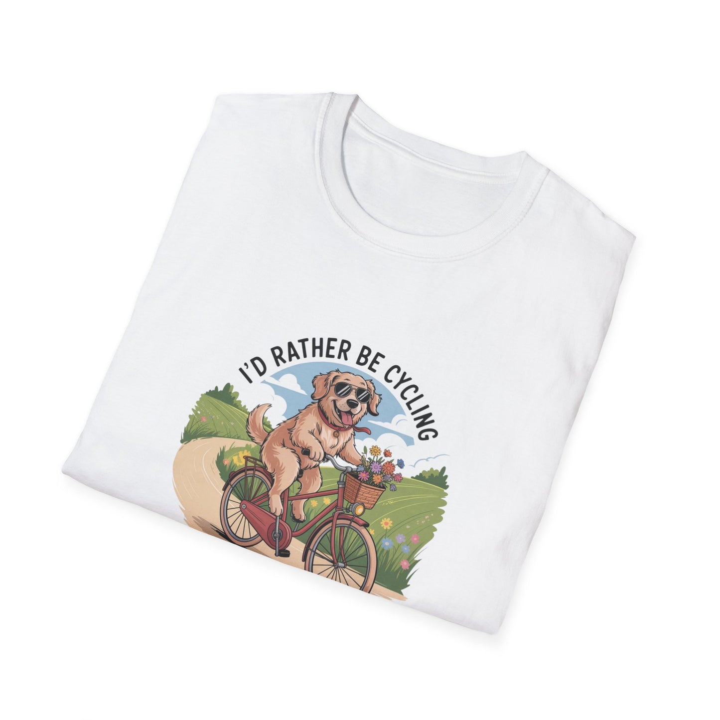 Rather Be Cycling Dog T-Shirt