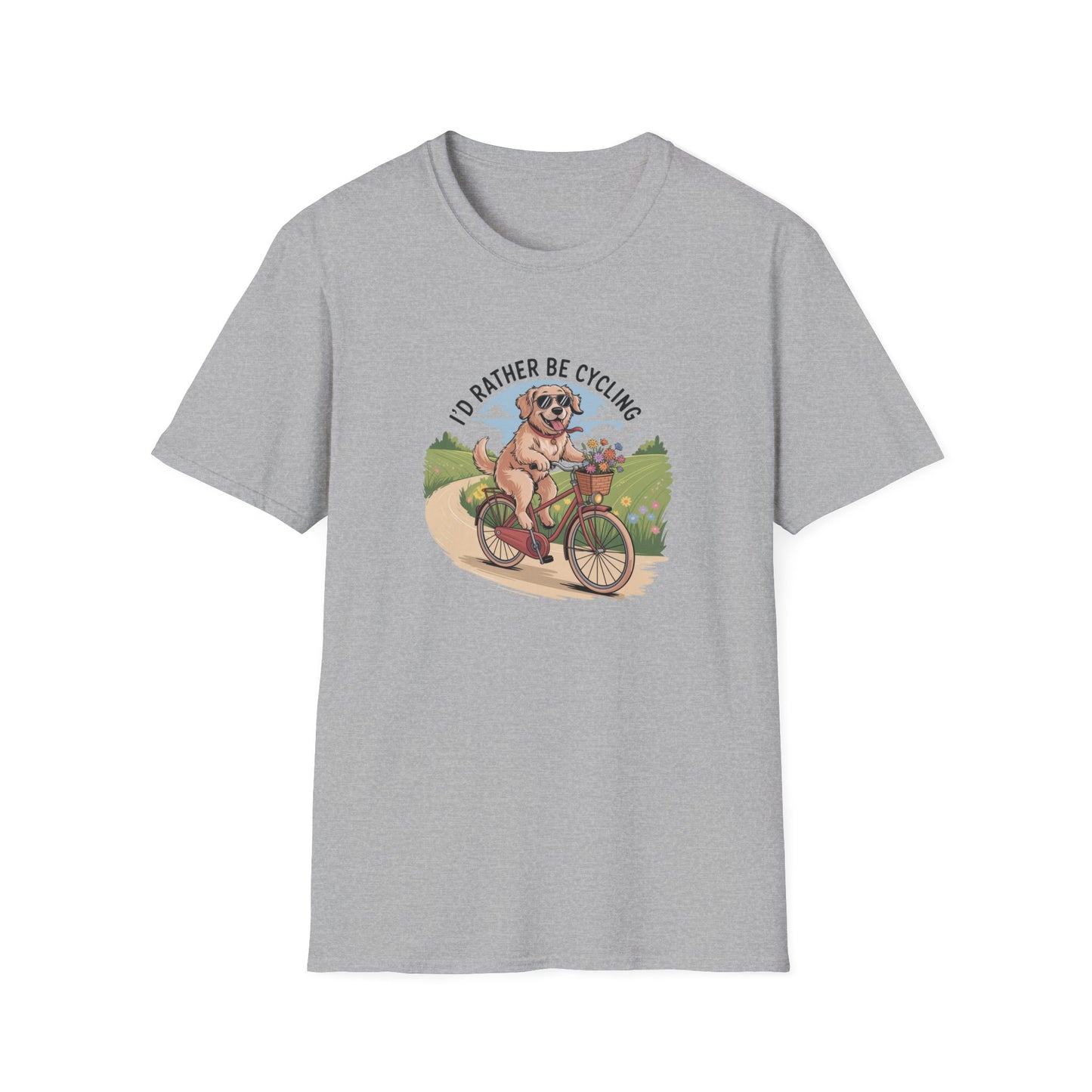 Rather Be Cycling Dog T-Shirt