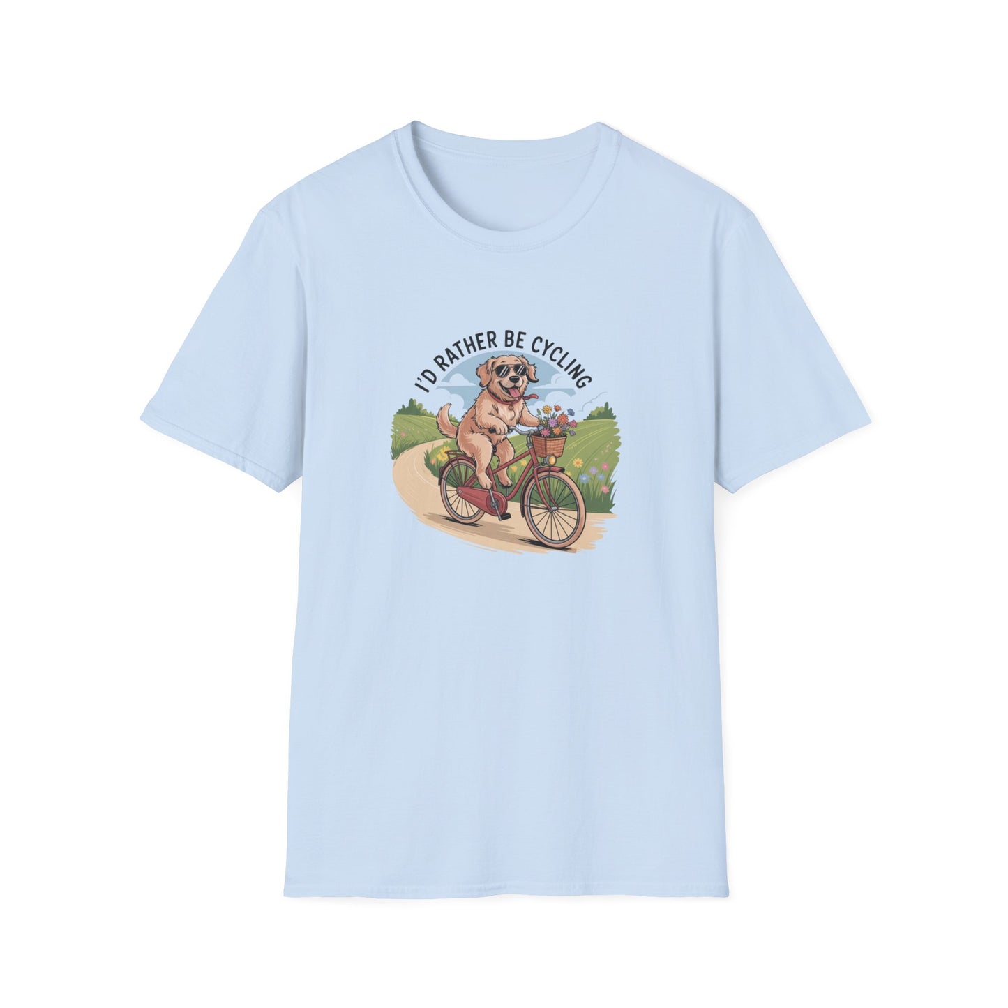 Rather Be Cycling Dog T-Shirt