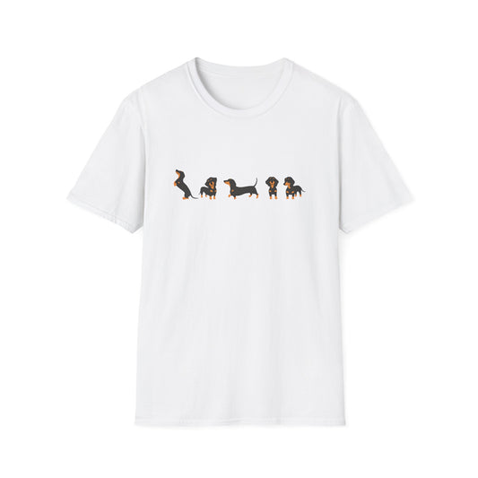 Line Of Dachshunds T-Shirt