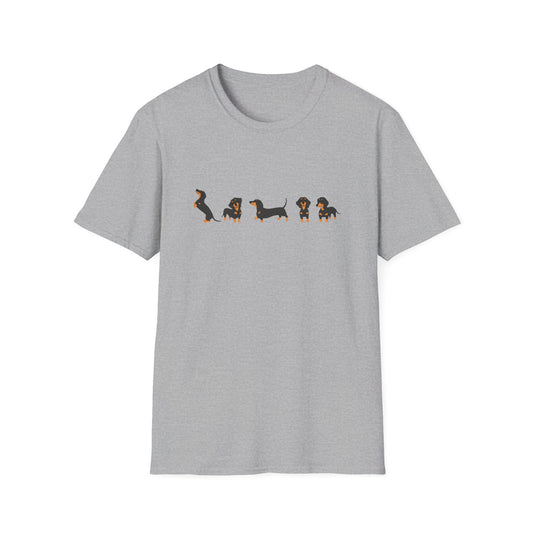 Line Of Dachshunds T-Shirt