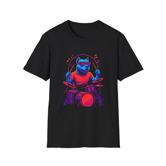 Rock Pitbull Drummer T-Shirt