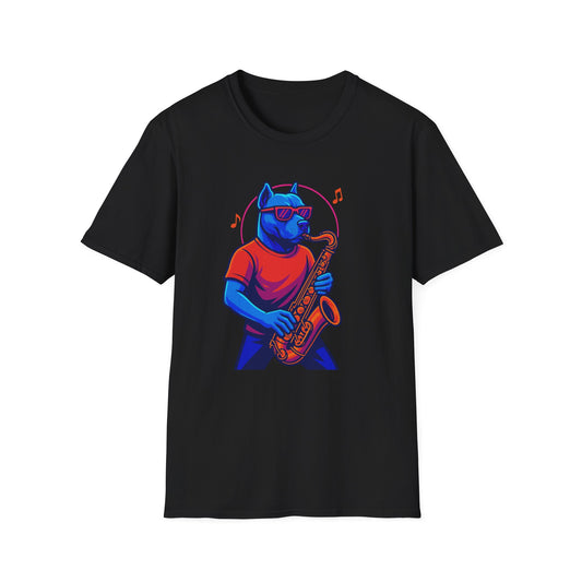 Rock Pitbull Saxophonist T-Shirt