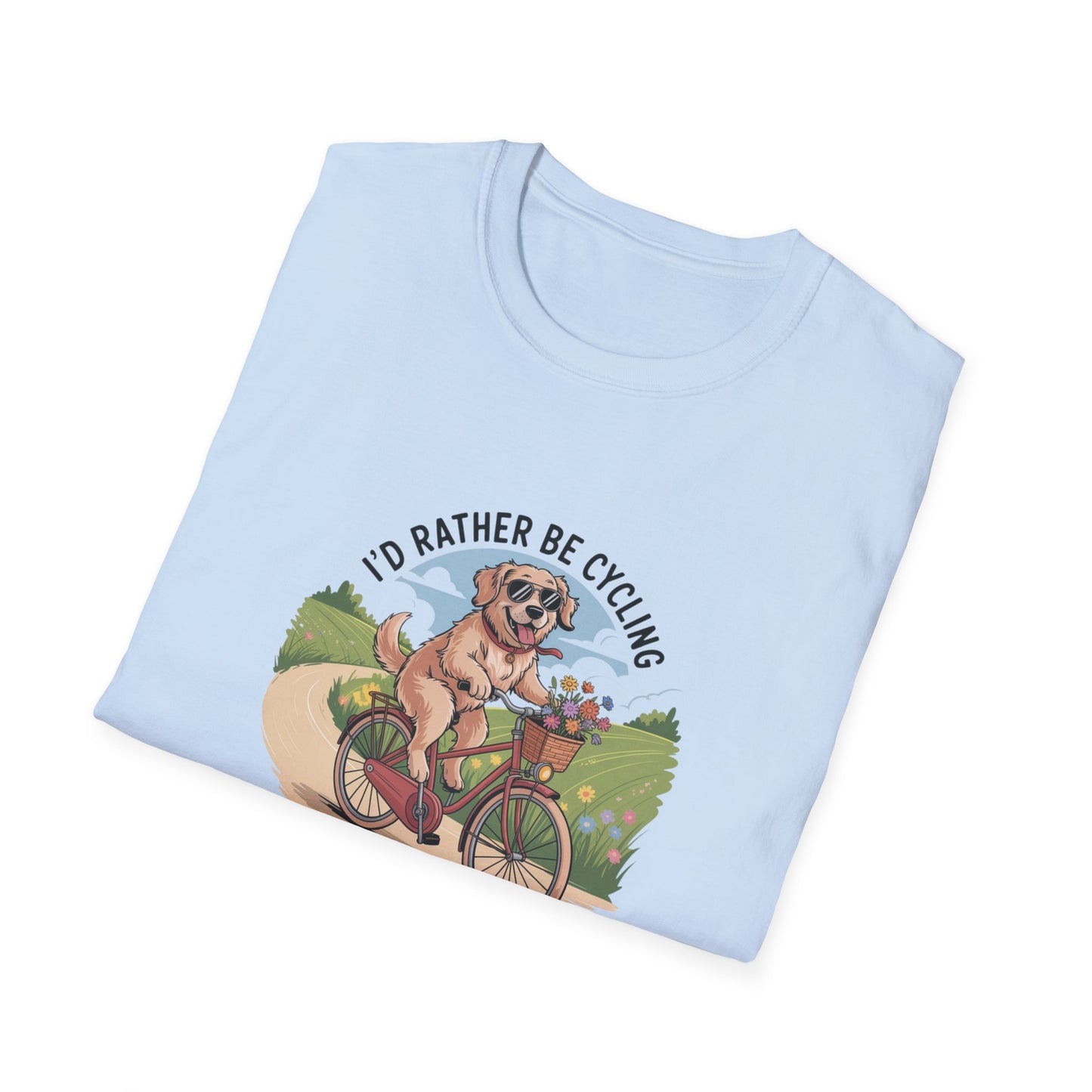 Rather Be Cycling Dog T-Shirt