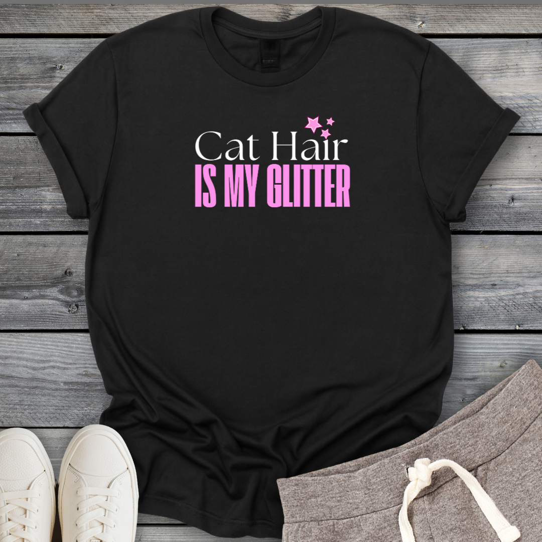 Cat Hair Glitter T-Shirt
