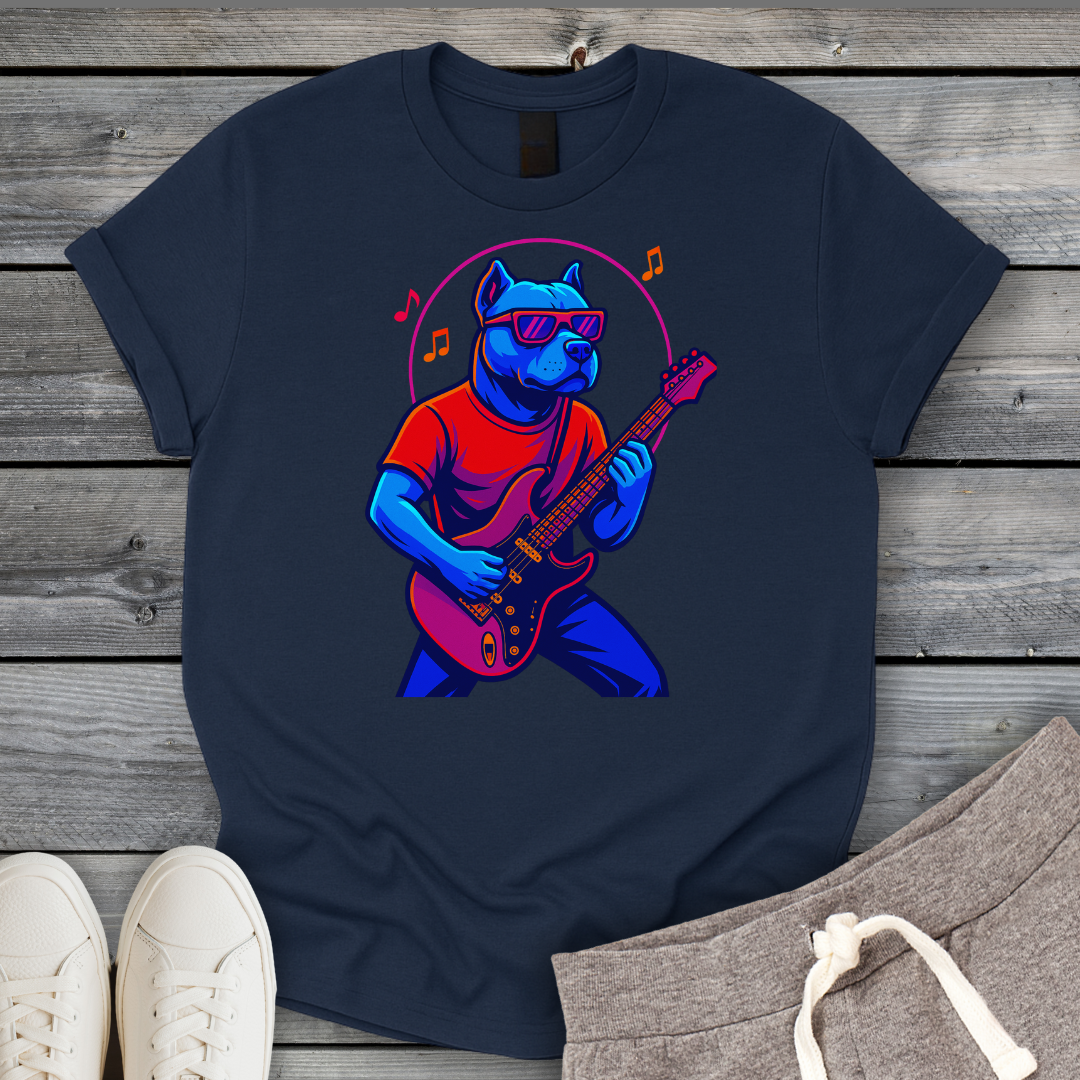 Rock Pitbull Guitarist T-Shirt