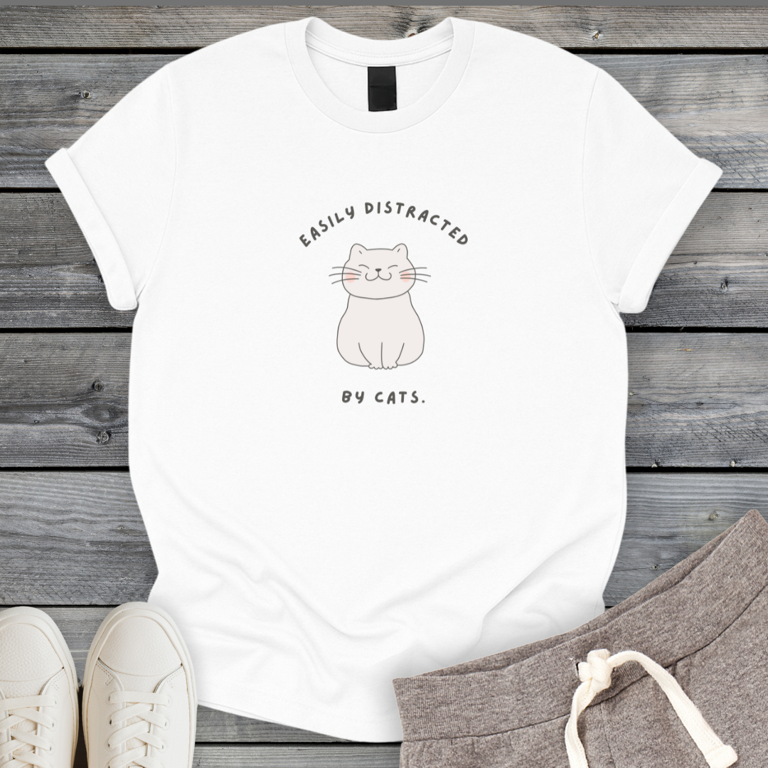 Distracted by Cats T-Shirt