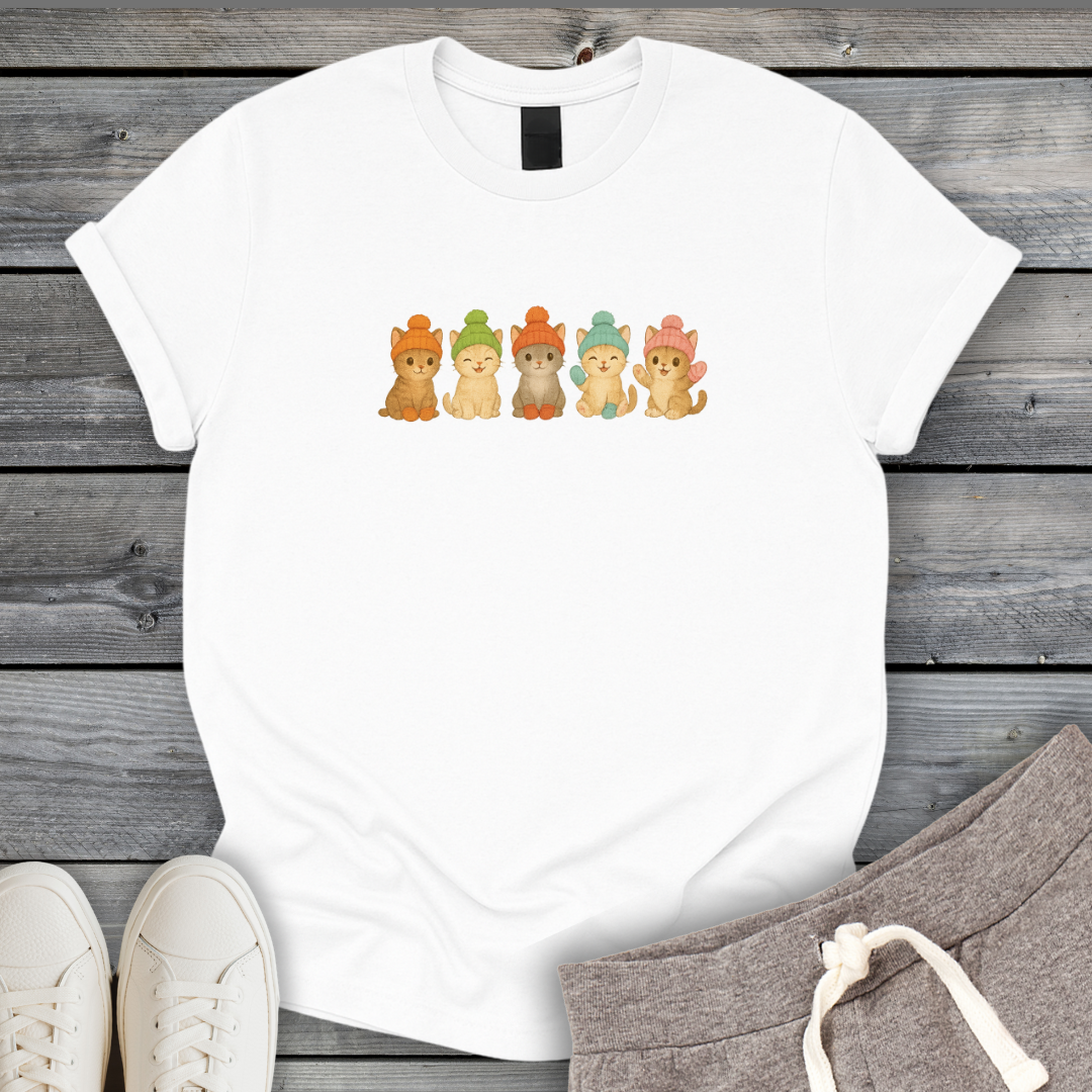 Cute Winter Kitties T-Shirt