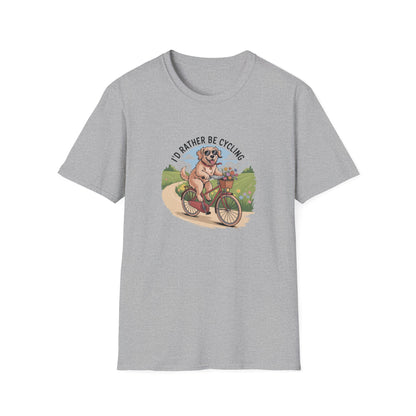Rather Be Cycling Dog T-Shirt