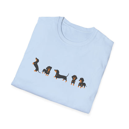 Line Of Dachshunds T-Shirt