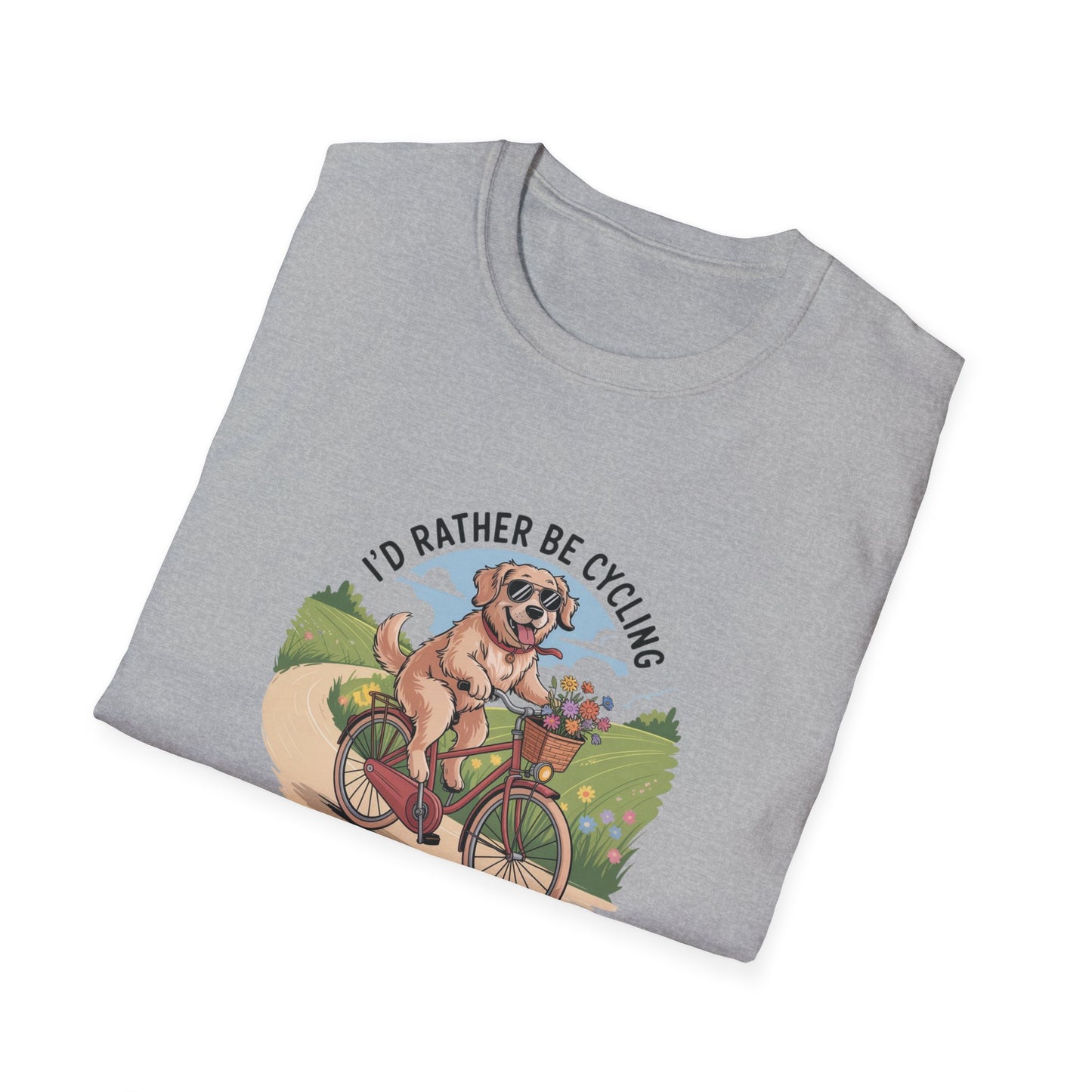 Rather Be Cycling Dog T-Shirt