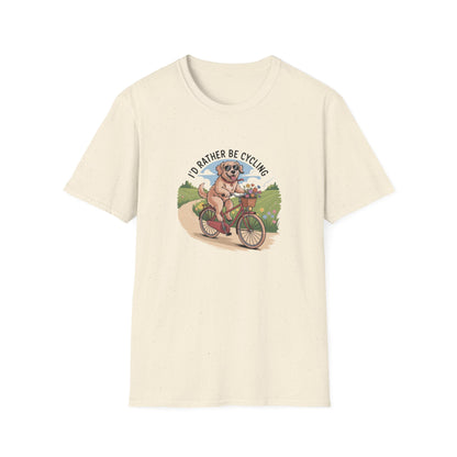 Rather Be Cycling Dog T-Shirt