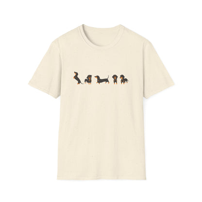 Line Of Dachshunds T-Shirt