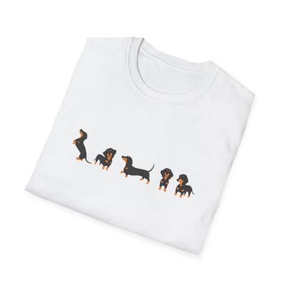 Line Of Dachshunds T-Shirt