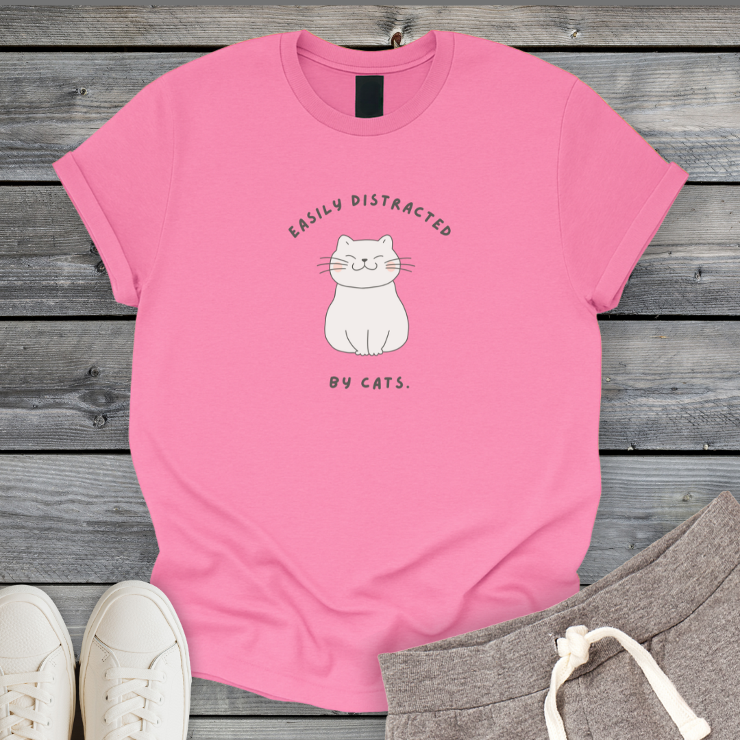 Distracted by Cats T-Shirt
