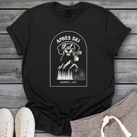 Apres Ski Dachshund T-Shirt