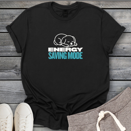 Energy Saving Mode Dog T-Shirt
