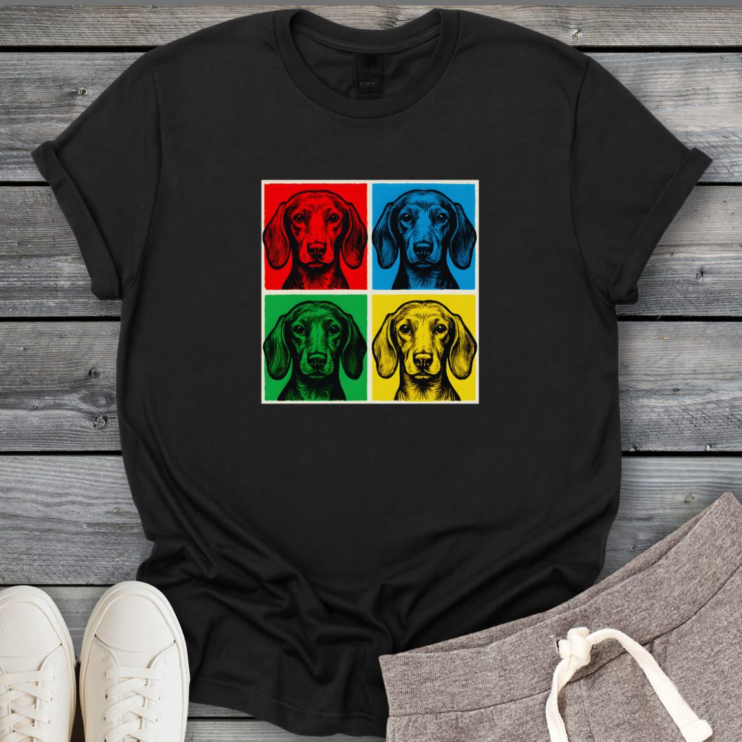 Four Square Dachshund T-Shirt