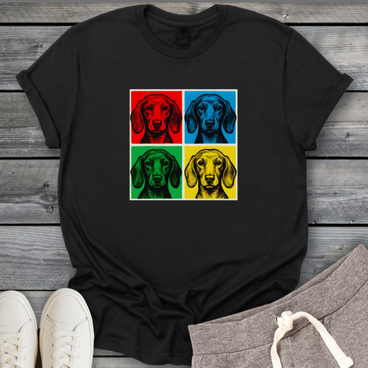 Four Square Dachshund T-Shirt