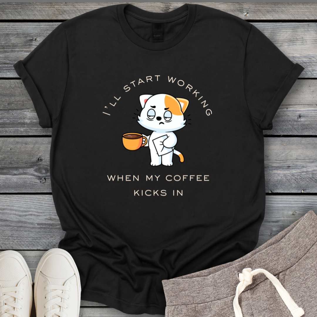 Cat Caffeine Hit T-Shirt