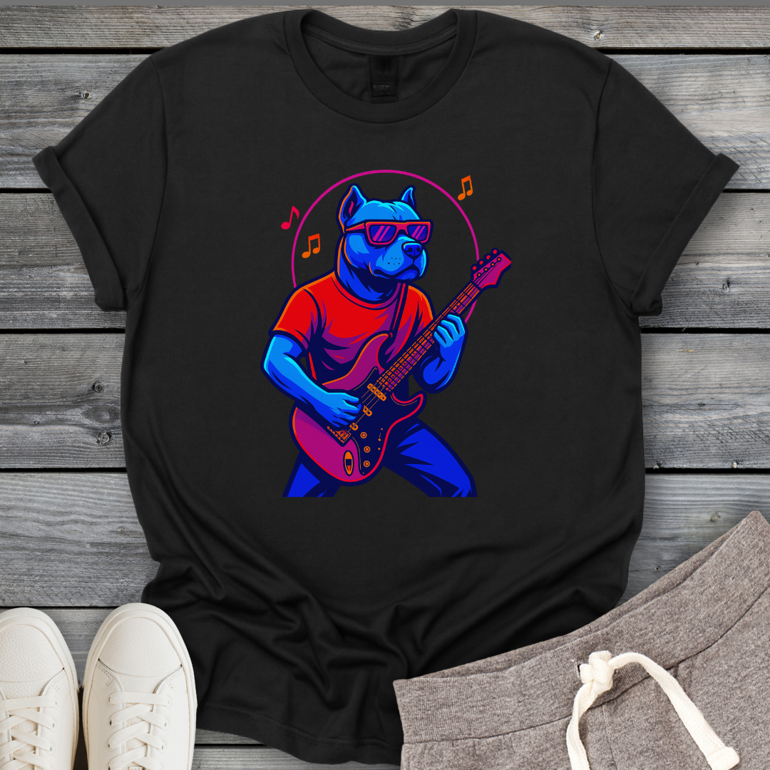 Rock Pitbull Guitarist T-Shirt
