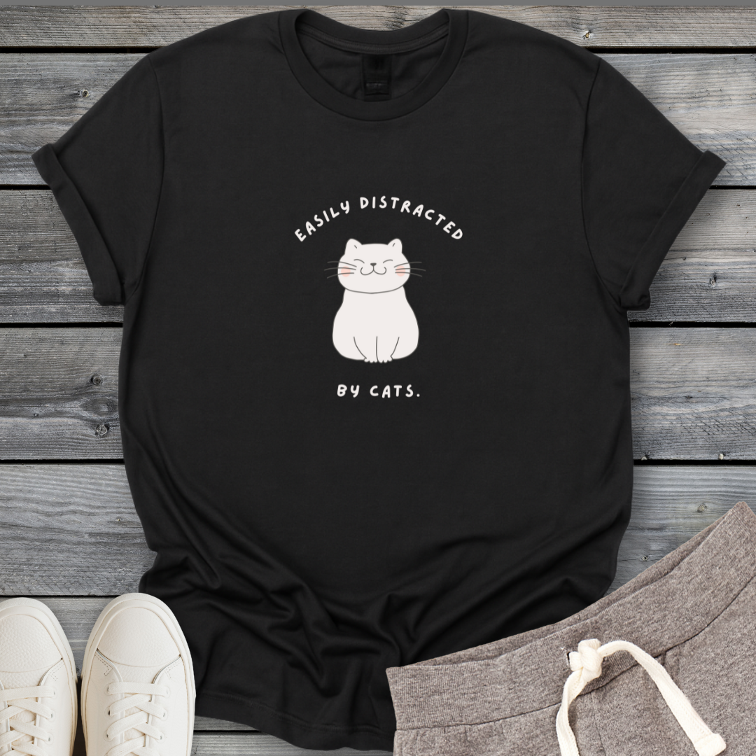 Distracted by Cats T-Shirt