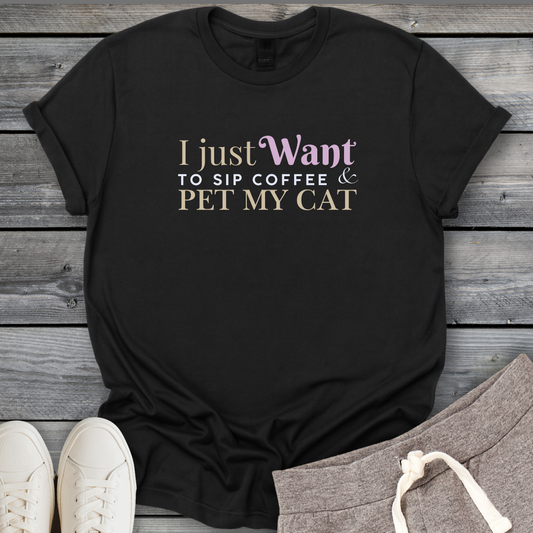 Coffee With My Cat T-Shirt