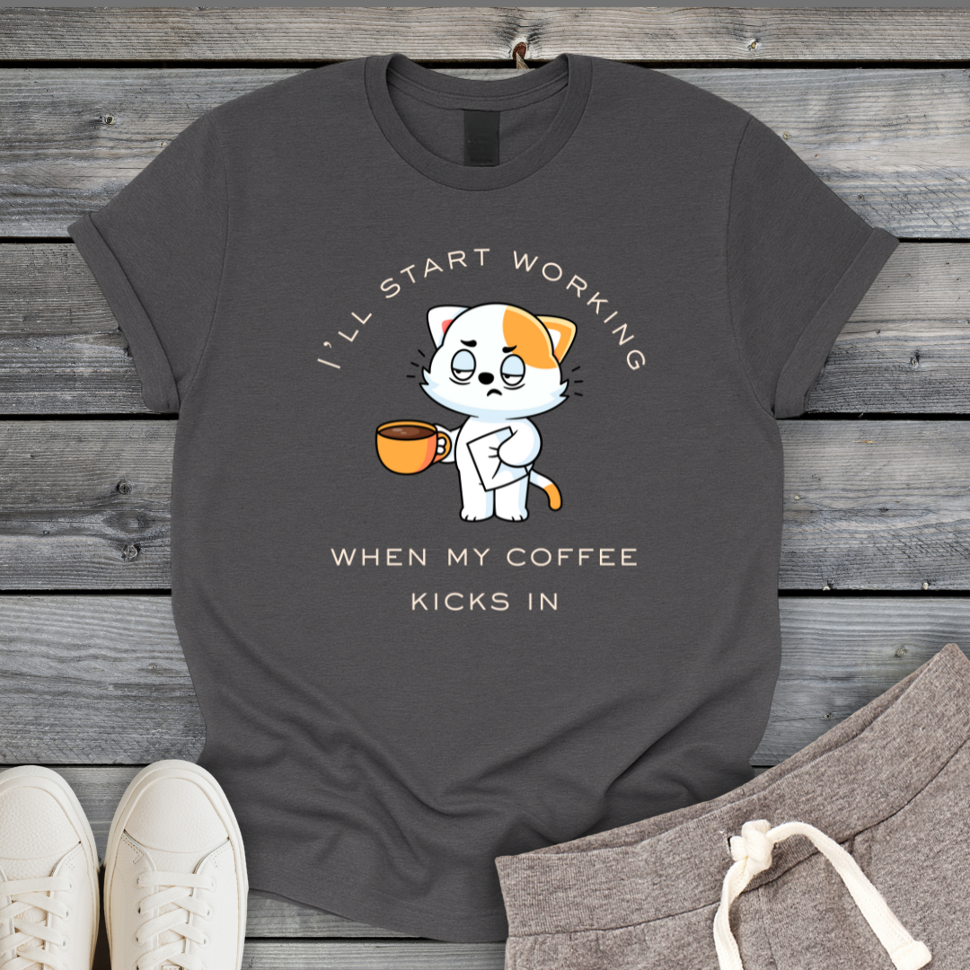 Cat Caffeine Hit T-Shirt