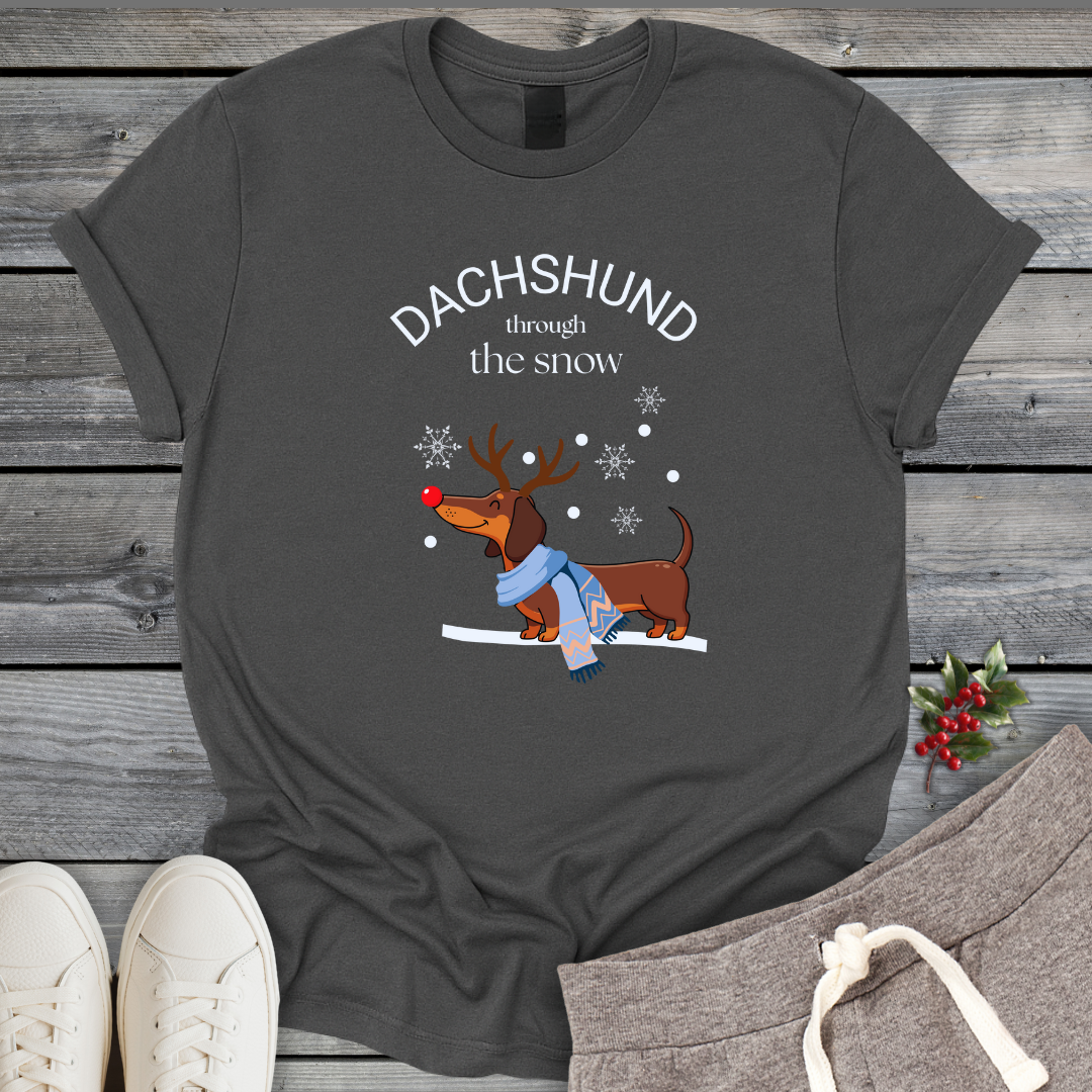 Dachshund Through The Snow T-Shirt