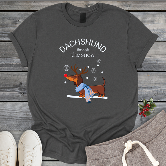 Dachshund Through The Snow T-Shirt