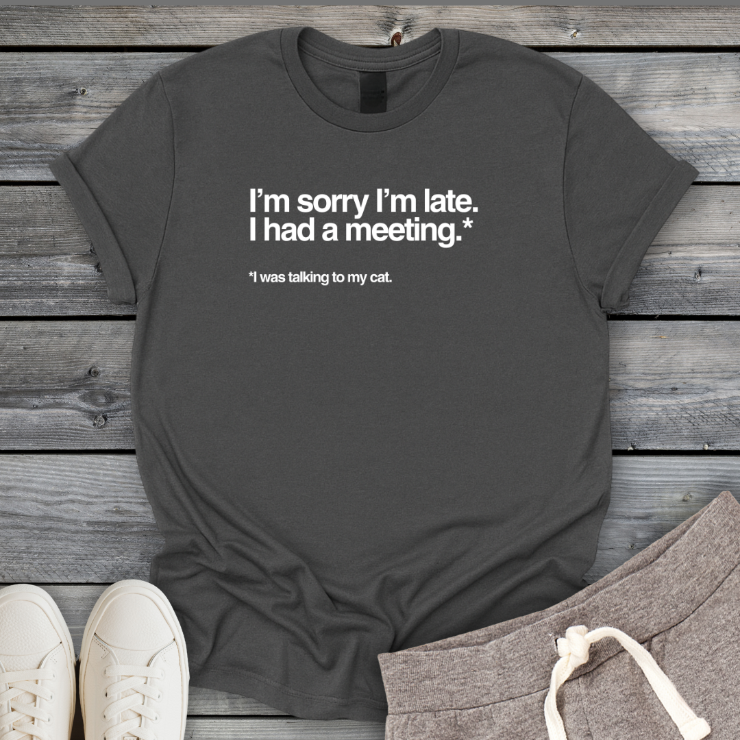 Meeting With My Cat T-Shirt