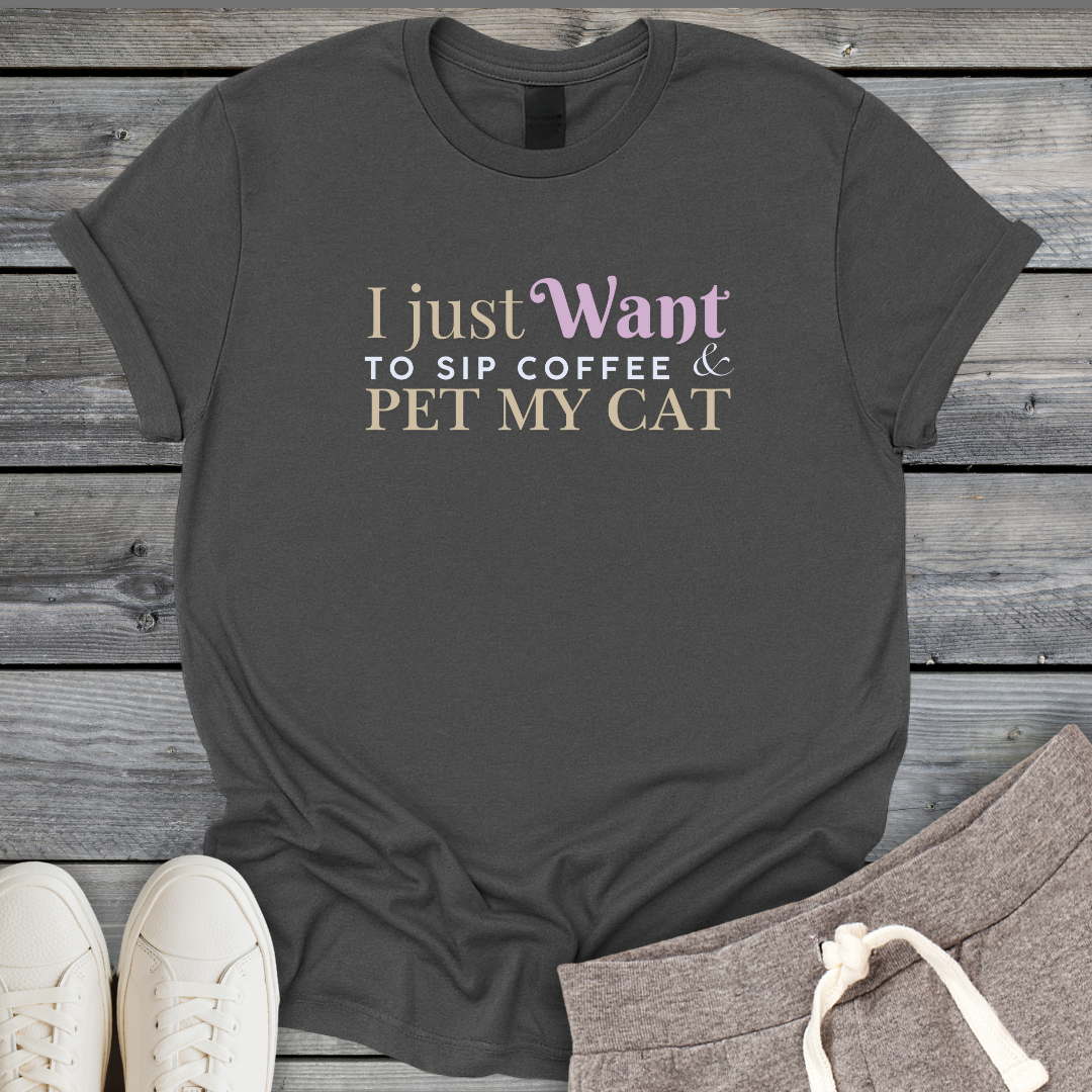 Coffee With My Cat T-Shirt