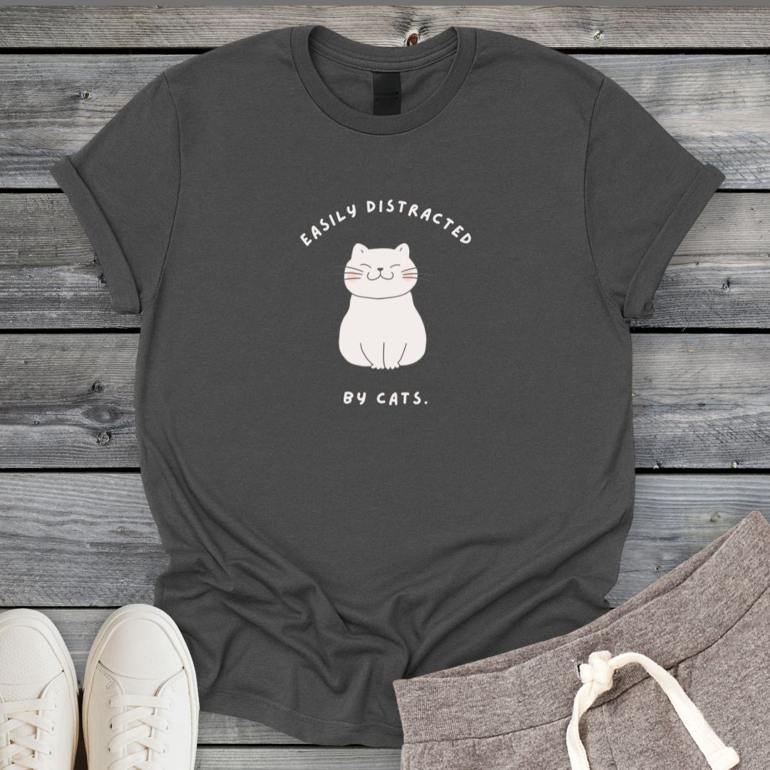 Distracted by Cats T-Shirt
