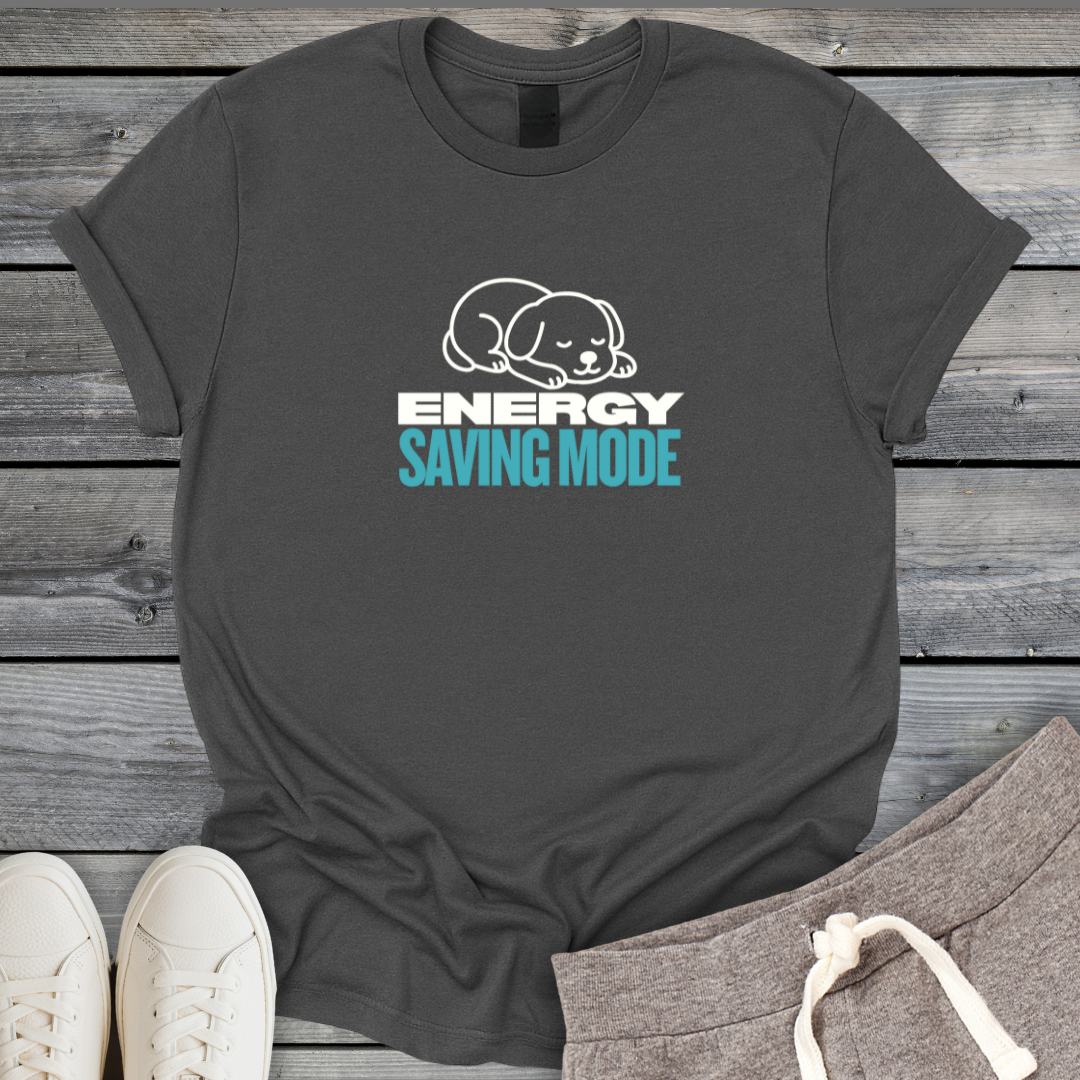 Energy Saving Mode Dog T-Shirt