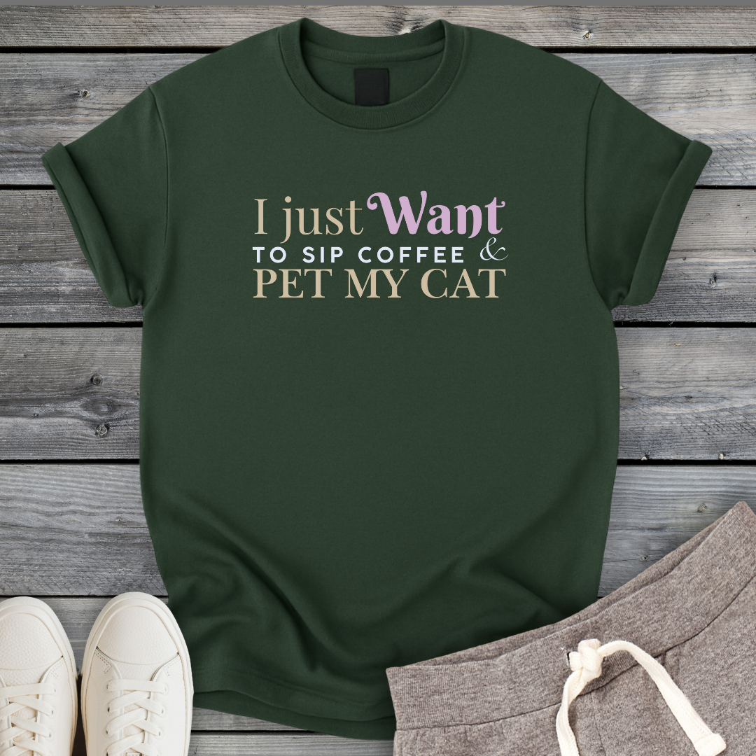 Coffee With My Cat T-Shirt