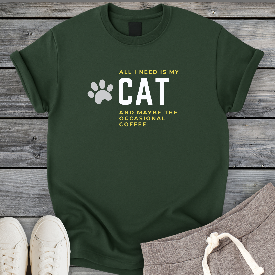 I Need My Cat & Coffee T-Shirt