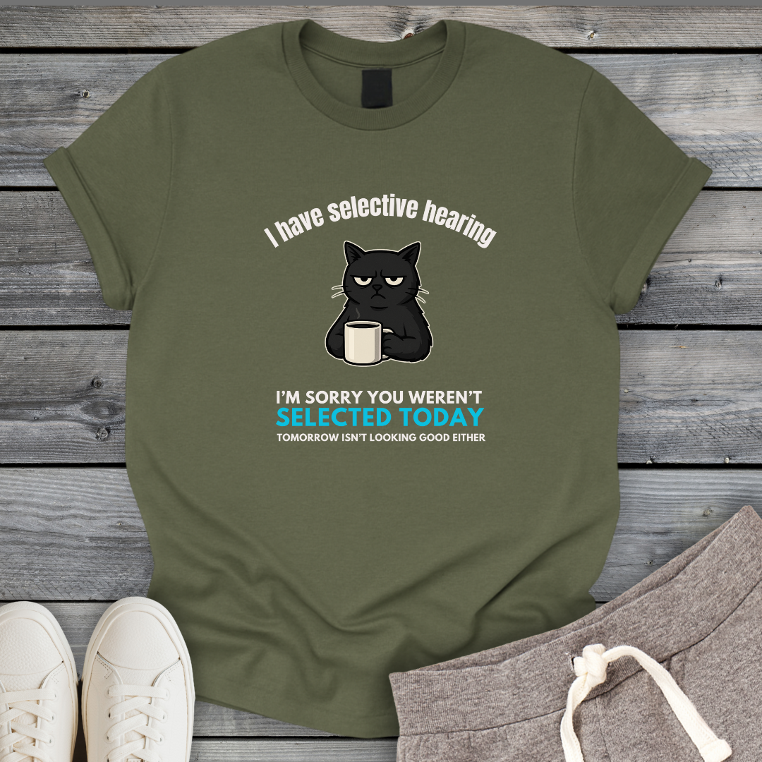 Selective Hearing T-Shirt (Cat)