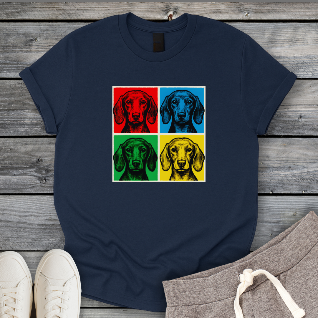 Four Square Dachshund T-Shirt