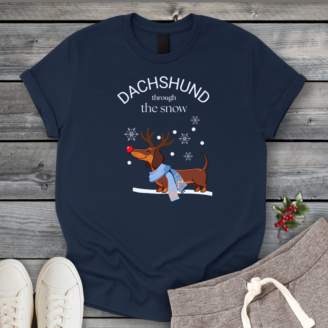 Dachshund Through The Snow T-Shirt