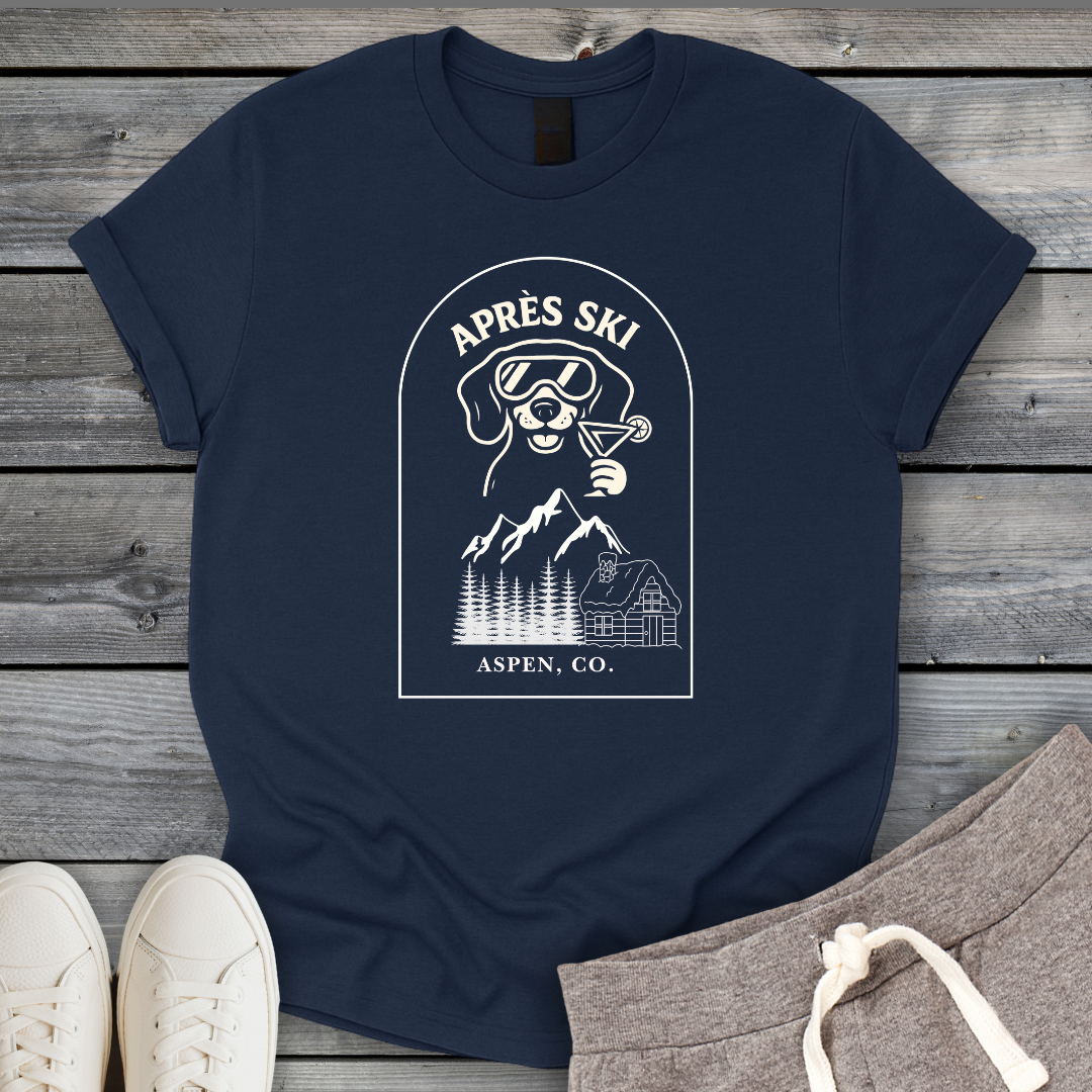 Apres Ski Dachshund T-Shirt