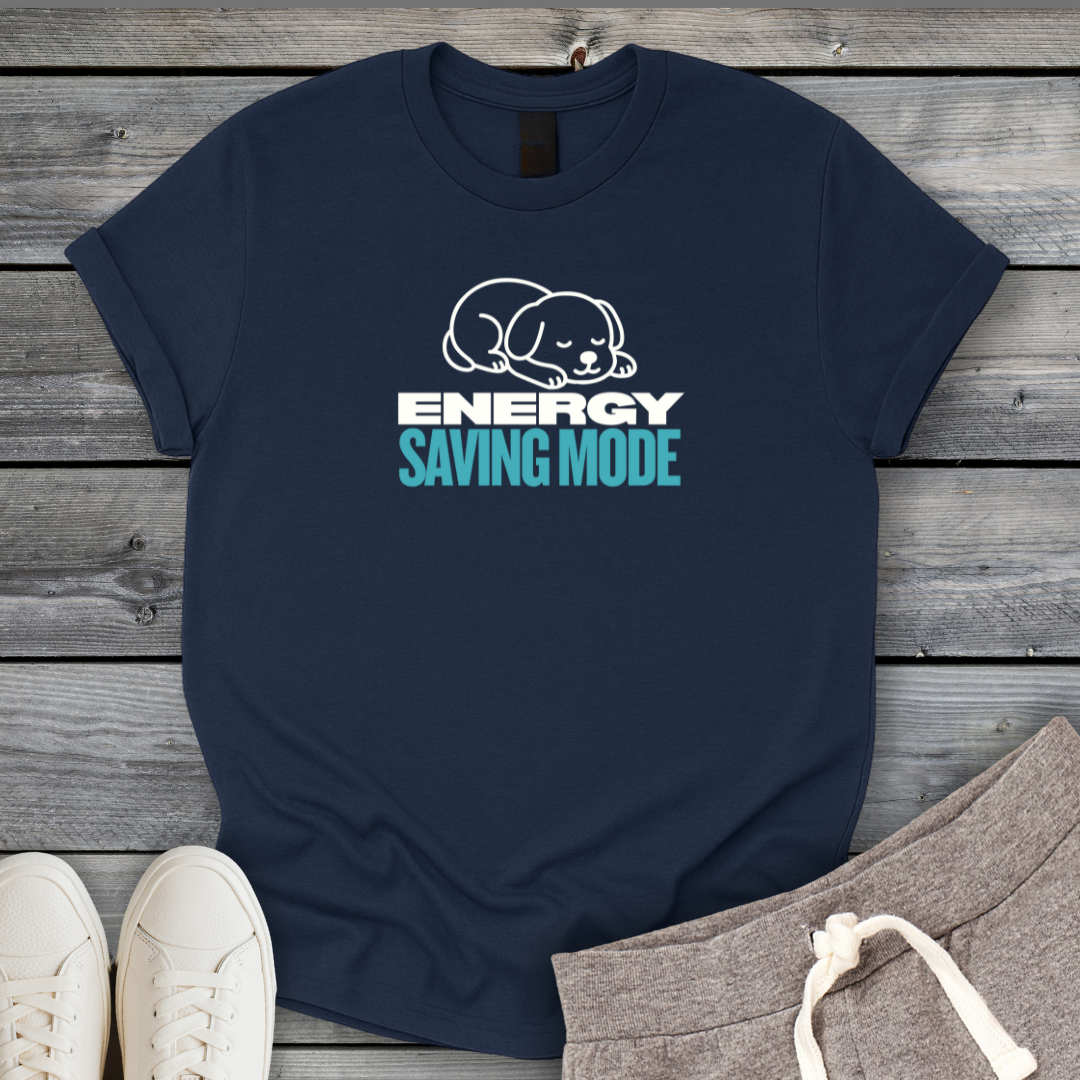 Energy Saving Mode Dog T-Shirt