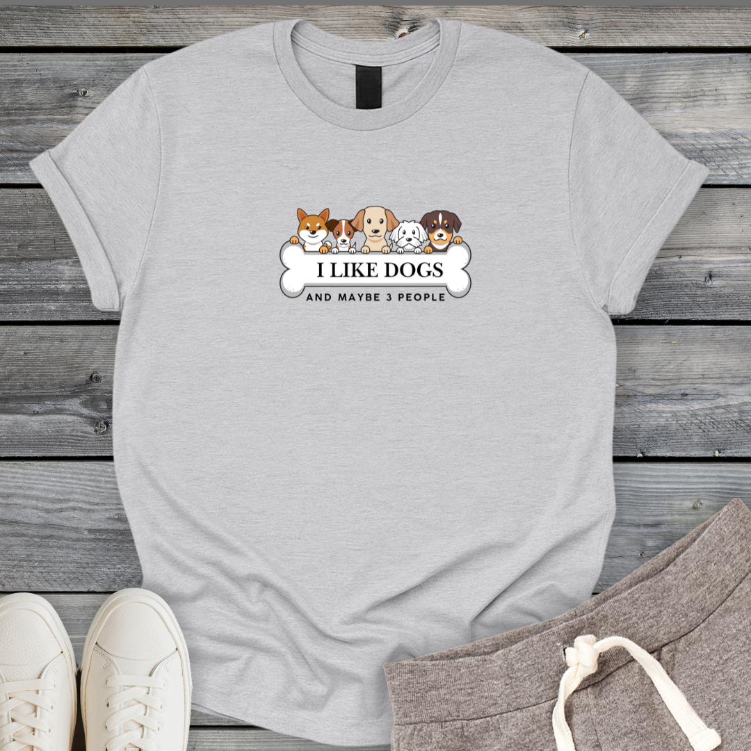 Dogs & 3 People T-Shirt