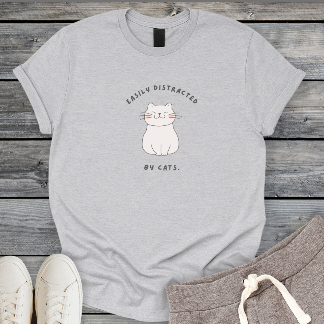 Distracted by Cats T-Shirt