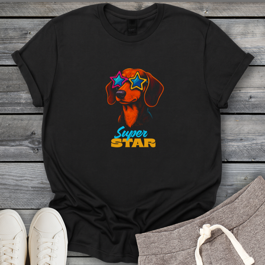 Superstar Dachshund T-Shirt