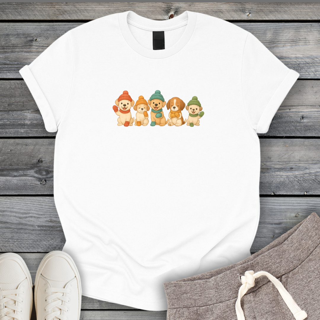 Cute Winter Pups T-Shirt