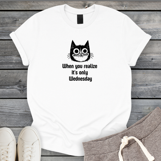 It's Only Wednesday Cat T-Shirt