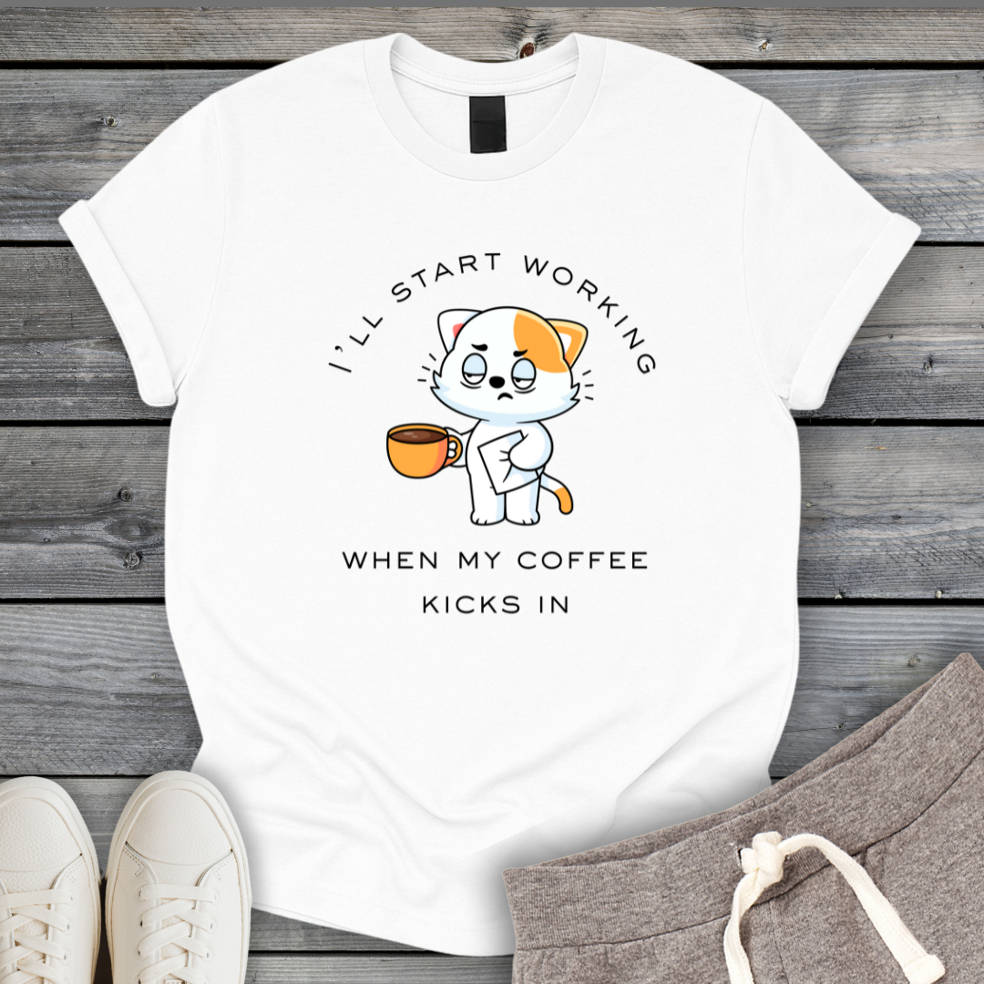 Cat Caffeine Hit T-Shirt